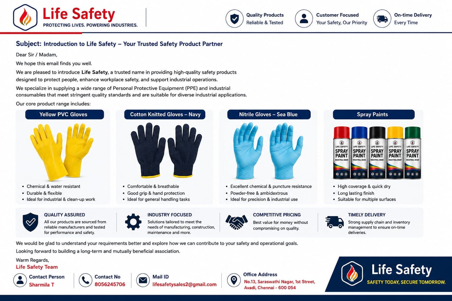 Life Safety company introduction brochure
