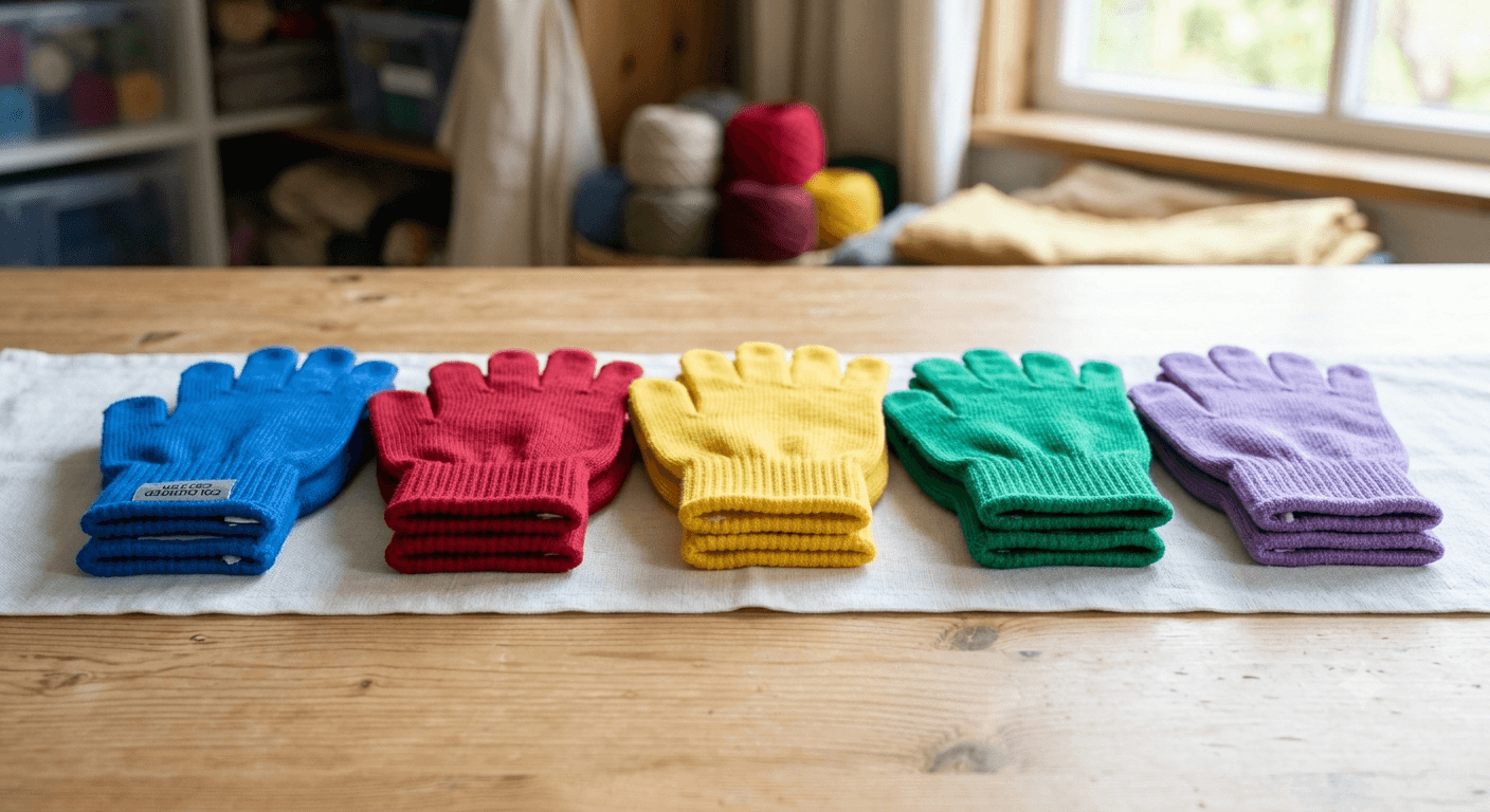 Coloured Cotton Gloves