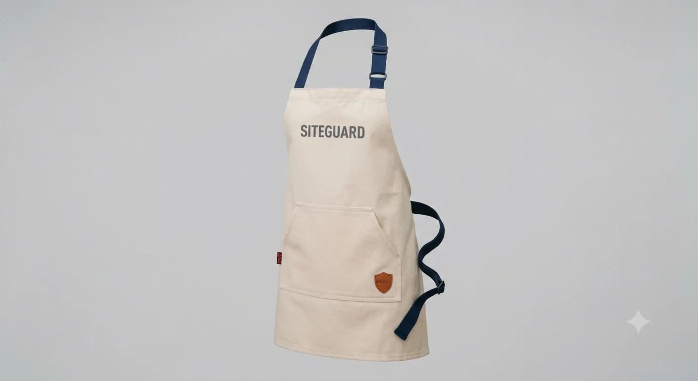 Cotton Apron — Durable cotton apron for general workshop protection.