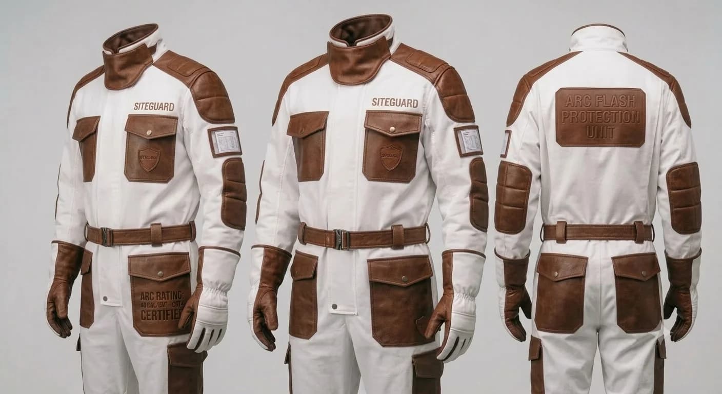 Electric Arc Flash Suit — Arc-rated protective suit for high-voltage electrical work.