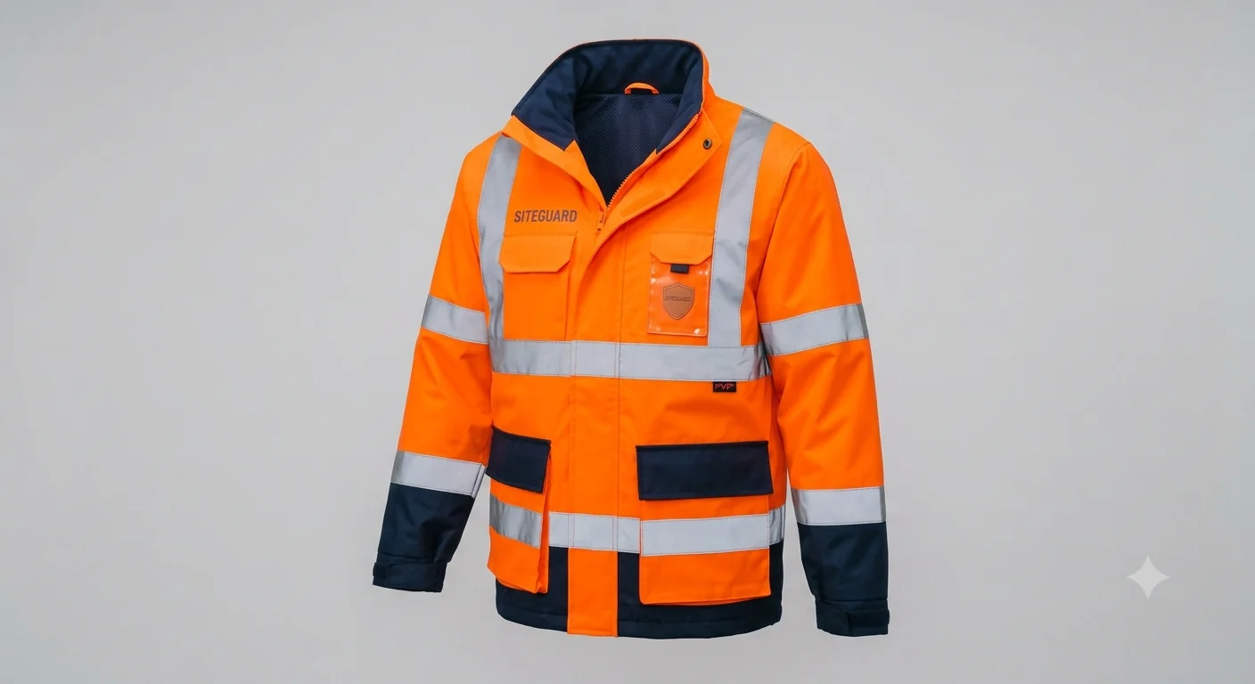 Reflector Jacket — High-visibility jacket with reflective tape for on-site safety.